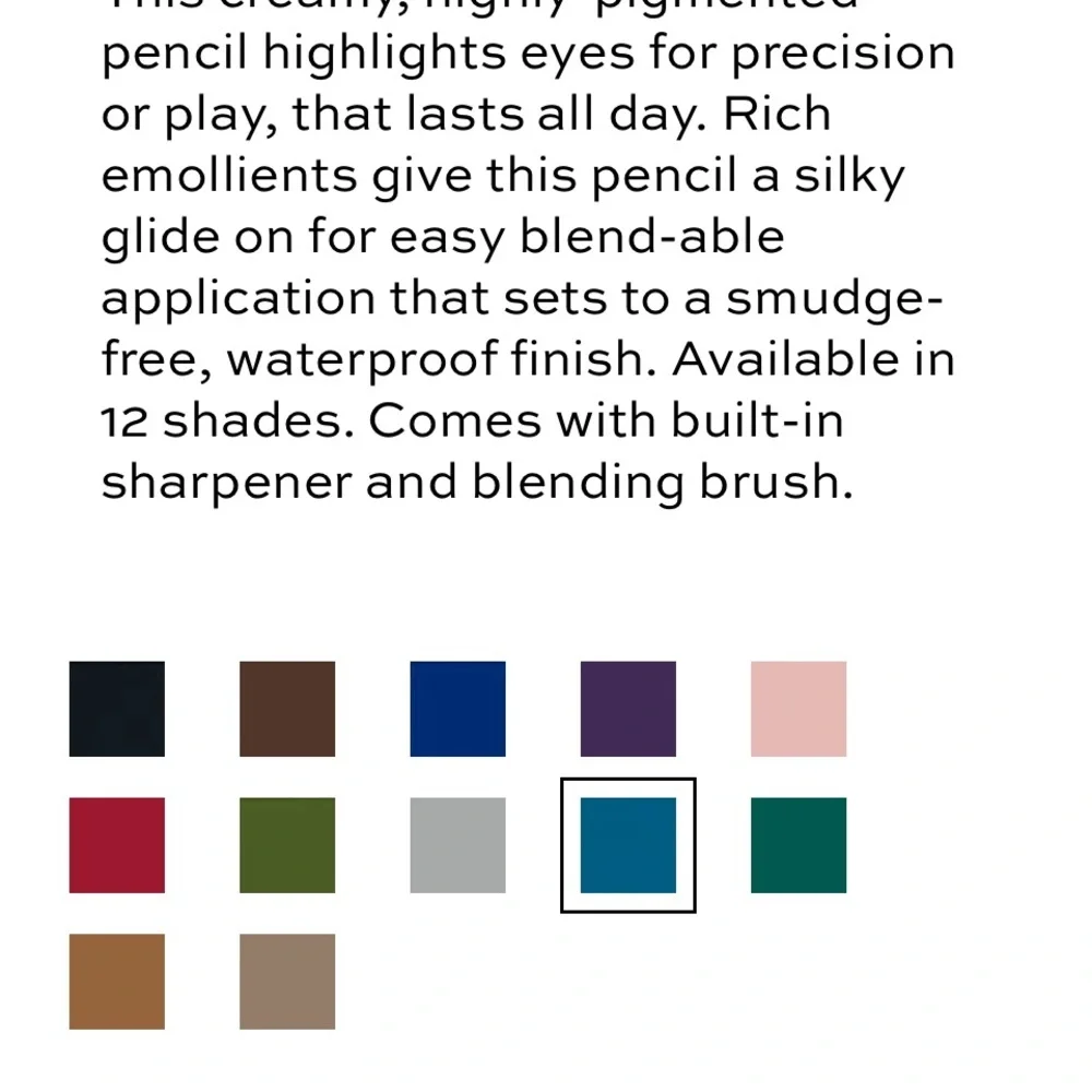 MAKE 2-pack waterproof gel eyeliner. Two colors; teal and tan for one low price!
